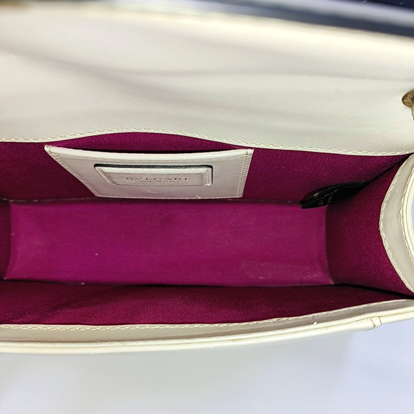 SERPENTI FOREVER Small Calfskin White