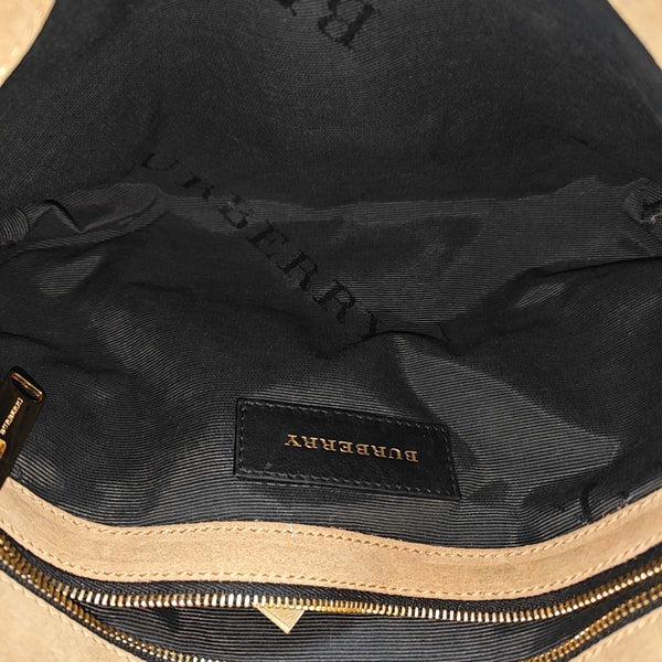 Calfskin Shoulder Bag Beige