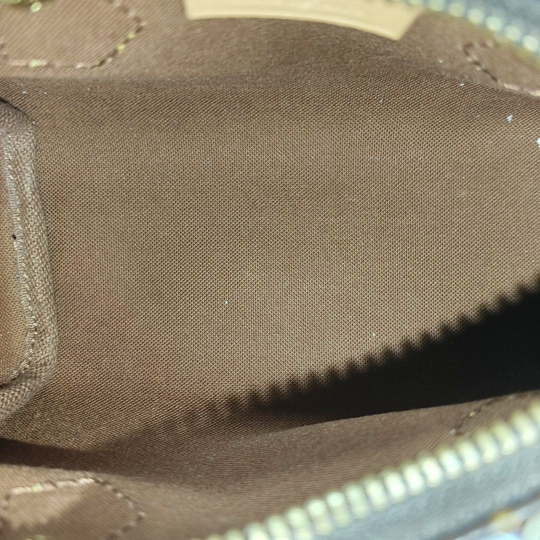 SPEEDY Nano Monogram Coated Canvas Brown