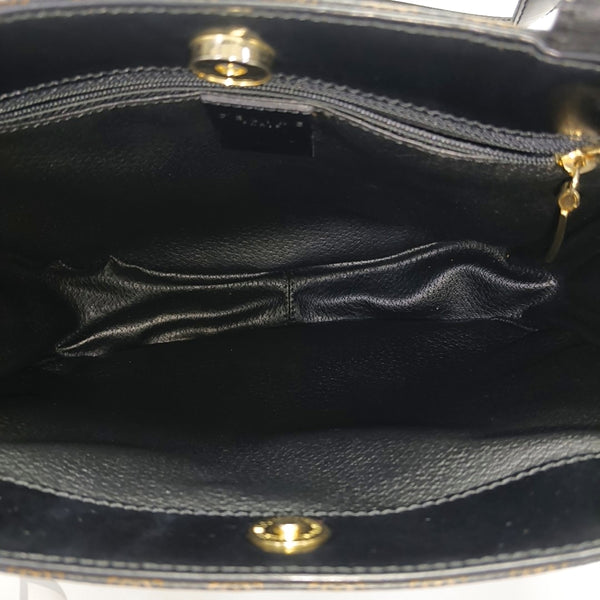 MACADAM TOP HANDLE COSMETIC BAGS Coated Canvas Black