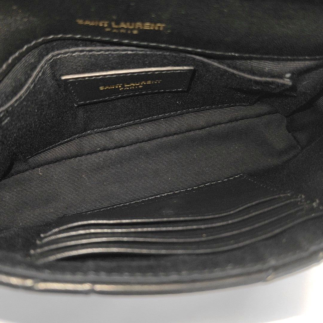 Quilted Lambskin Belt Bag Black