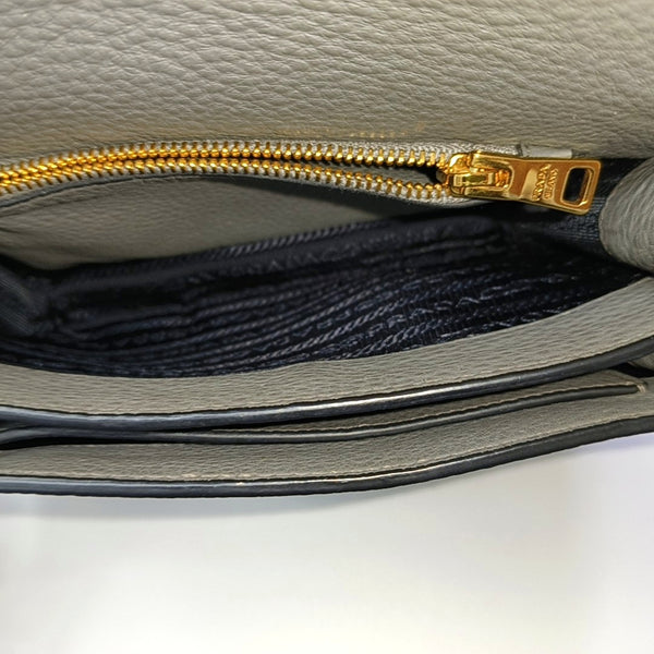 Calfskin Shoulder Bag Gray