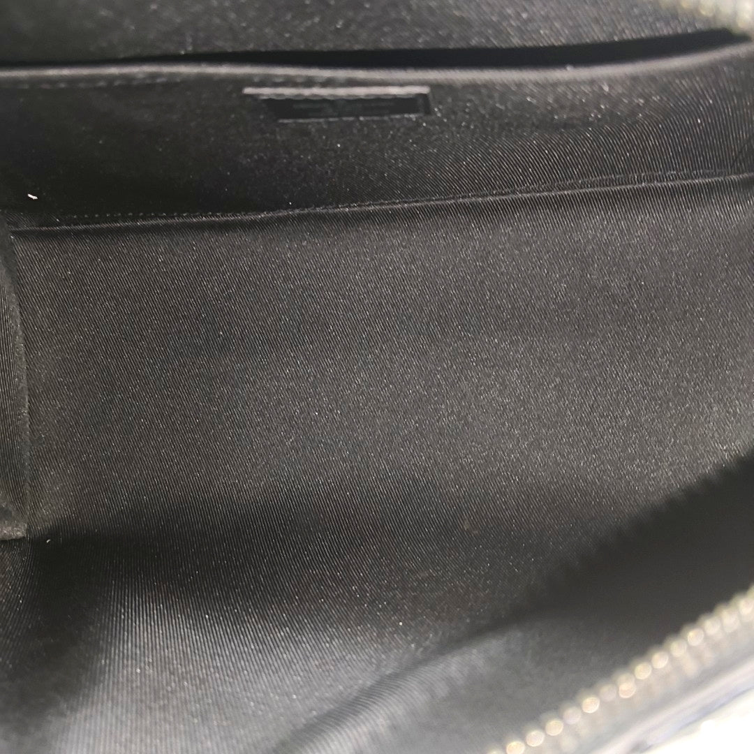 KEEPALL Monogram Coated Canvas Black