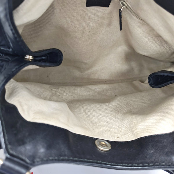Sukey Monogram Calfskin Black