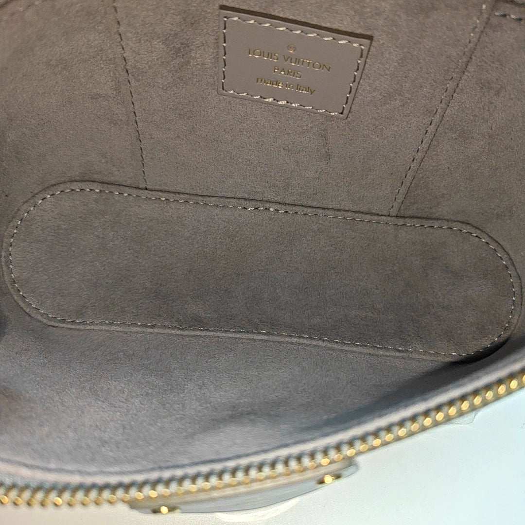 Vanity Chain Pouch PM Monogram Calfskin Gray