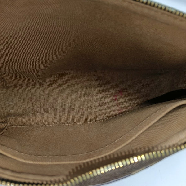 ACCESSOIRES GM Monogram Coated Canvas Brown