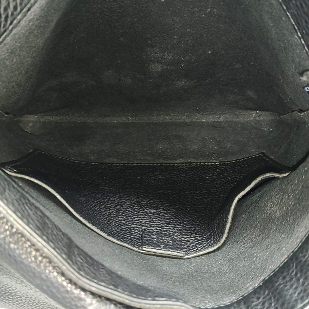Calfskin Shoulder Bag Black