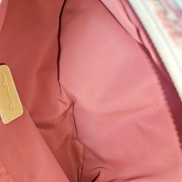 Oblique Fabric Belt Bag Pink