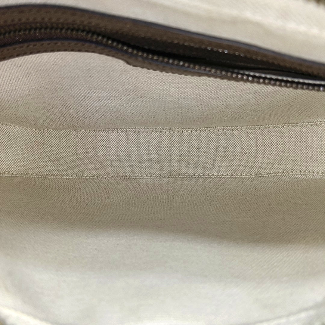 Ophidia Small Monogram Coated Canvas Beige