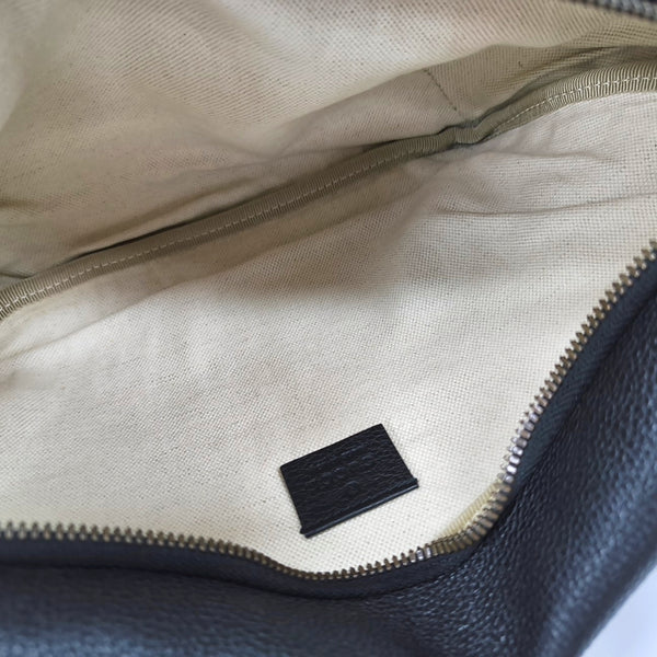 Print Large Calfskin Black