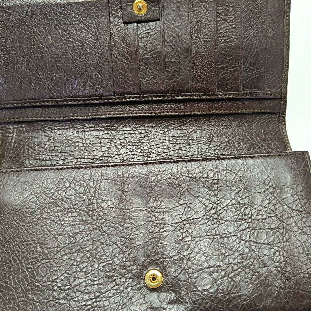 Authenticated pre-owned  Classic City Lambskin Brown Wallet - Wallet at Looply