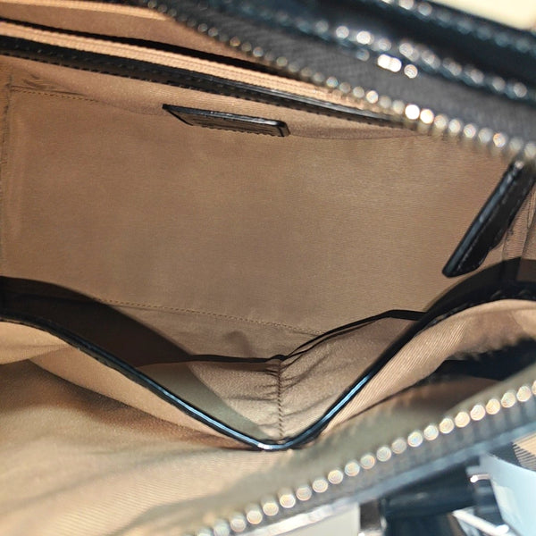 Coated Canvas Shoulder Bag Beige