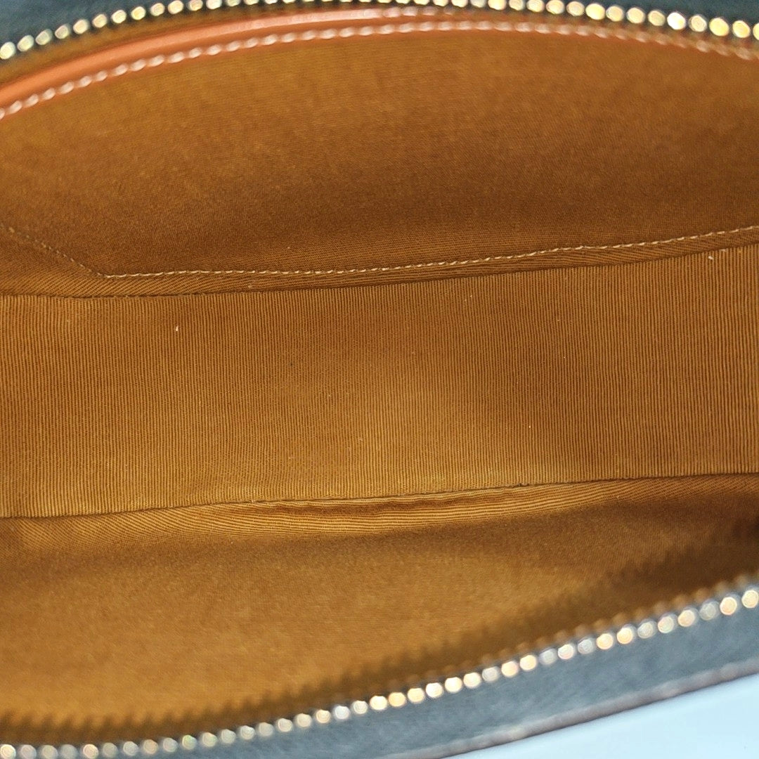 Authenticated pre-owned  AVA Coated Canvas Brown - Top Handle Bag at Looply