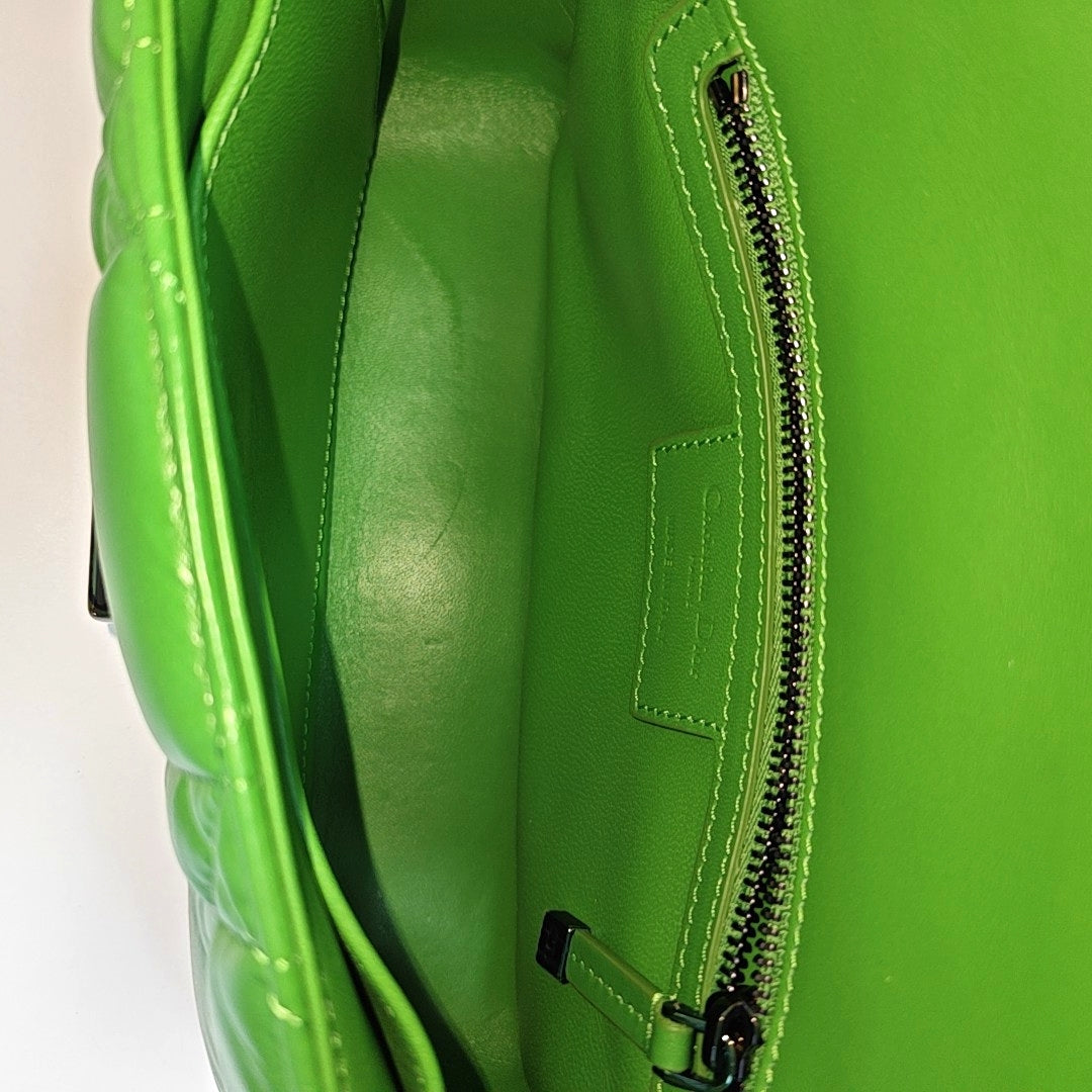 Dior Caro Small Cannage Calfskin Green