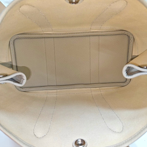 Authenticated pre-owned  Garden Party Canvas White - Top Handle Bag at Looply