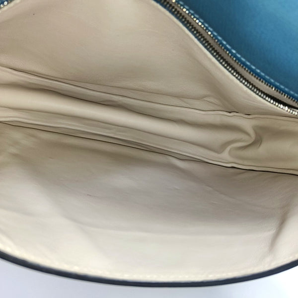 Calfskin Shoulder Bag Blue