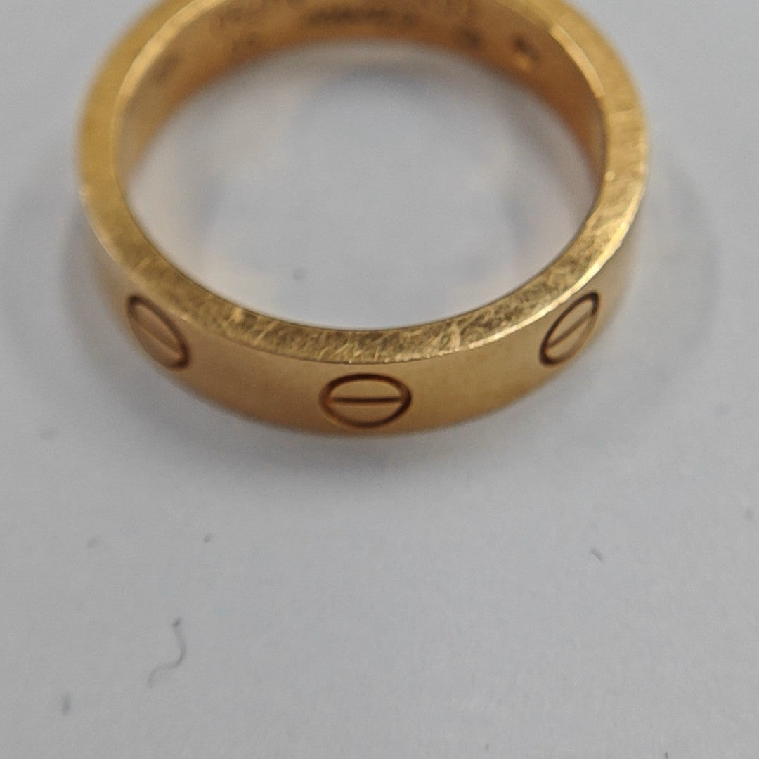 LOVE 18k Rose Gold Ring EU 50