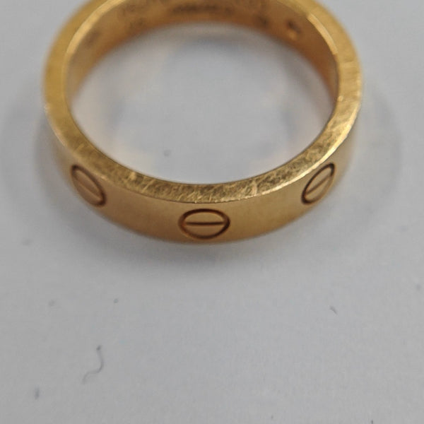 LOVE 18k Rose Gold Ring EU 50