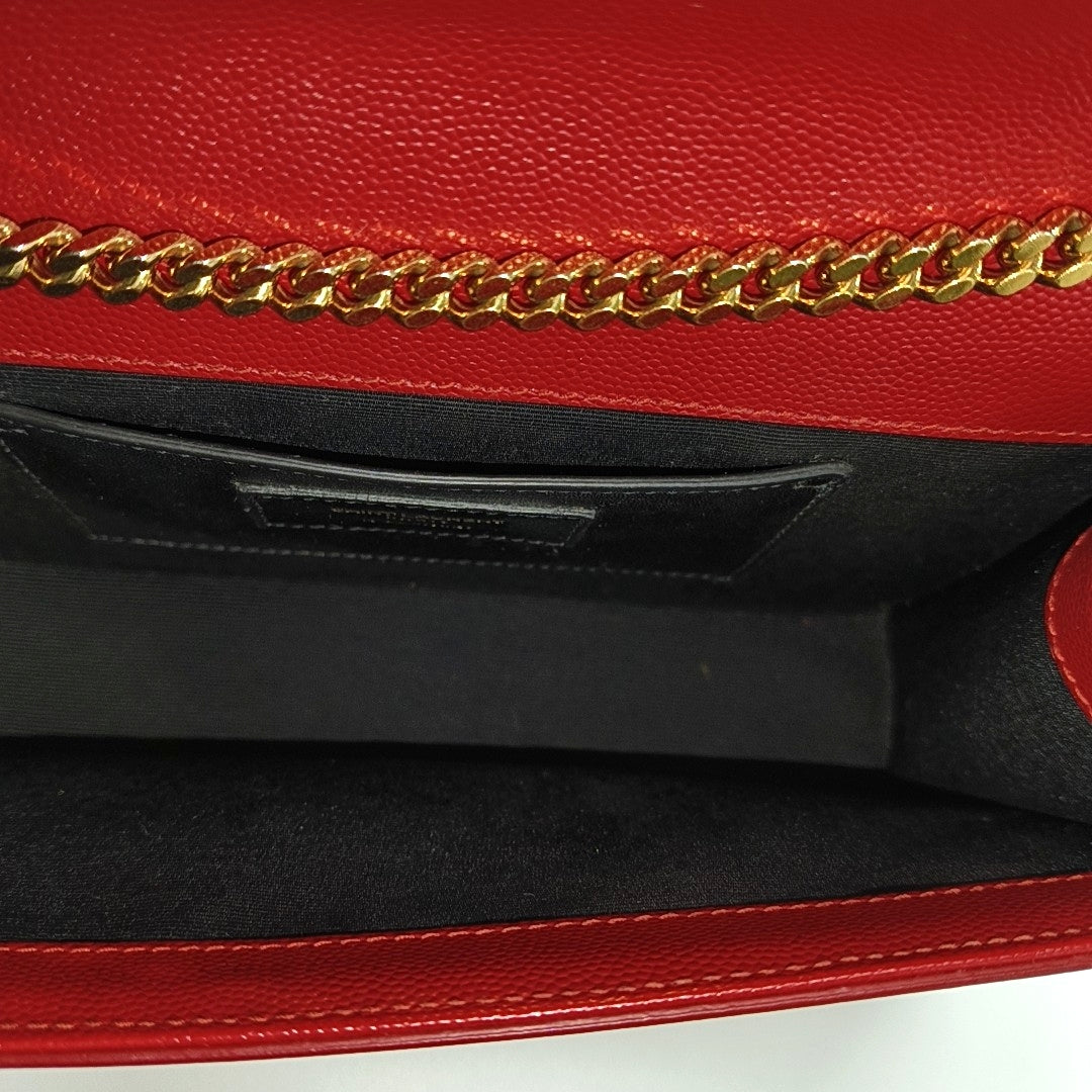 KATE Medium Calfskin Red