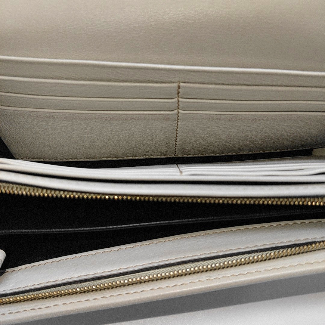 Calfskin Wallet White