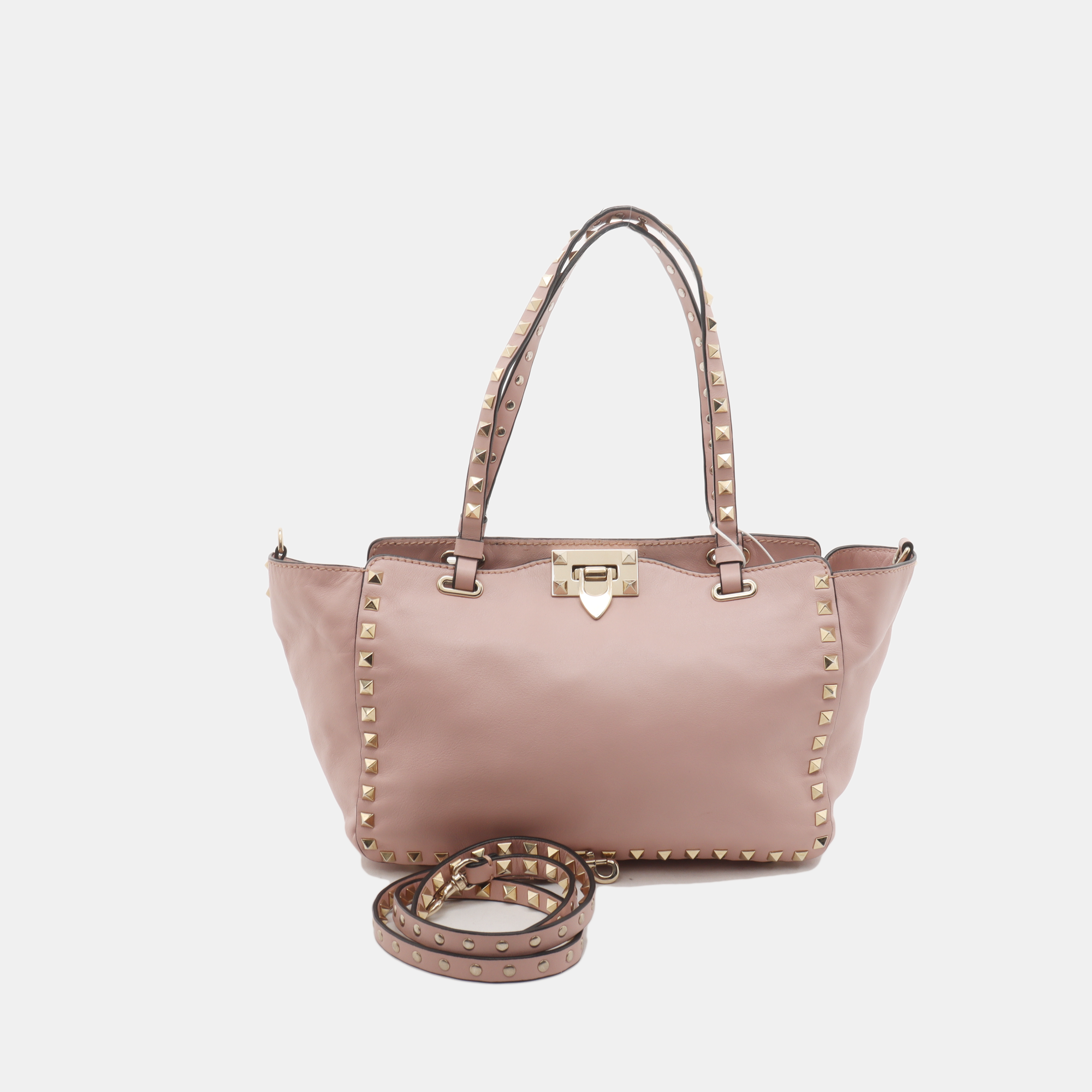 Rockstud Small Calfskin Pink
