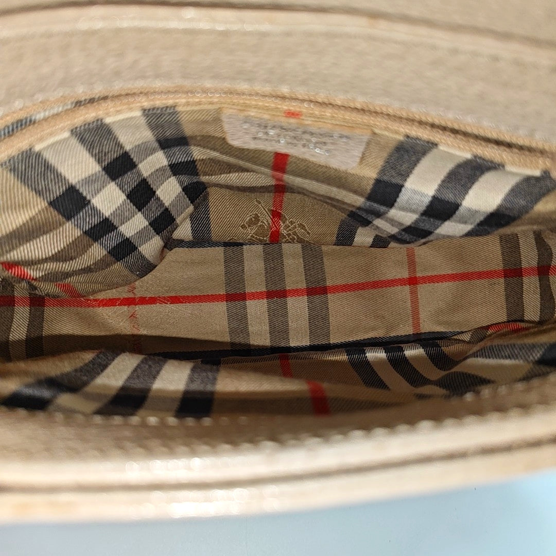 Calfskin Shoulder Bag Beige