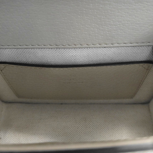 Ophidia Mini Monogram Coated Canvas White