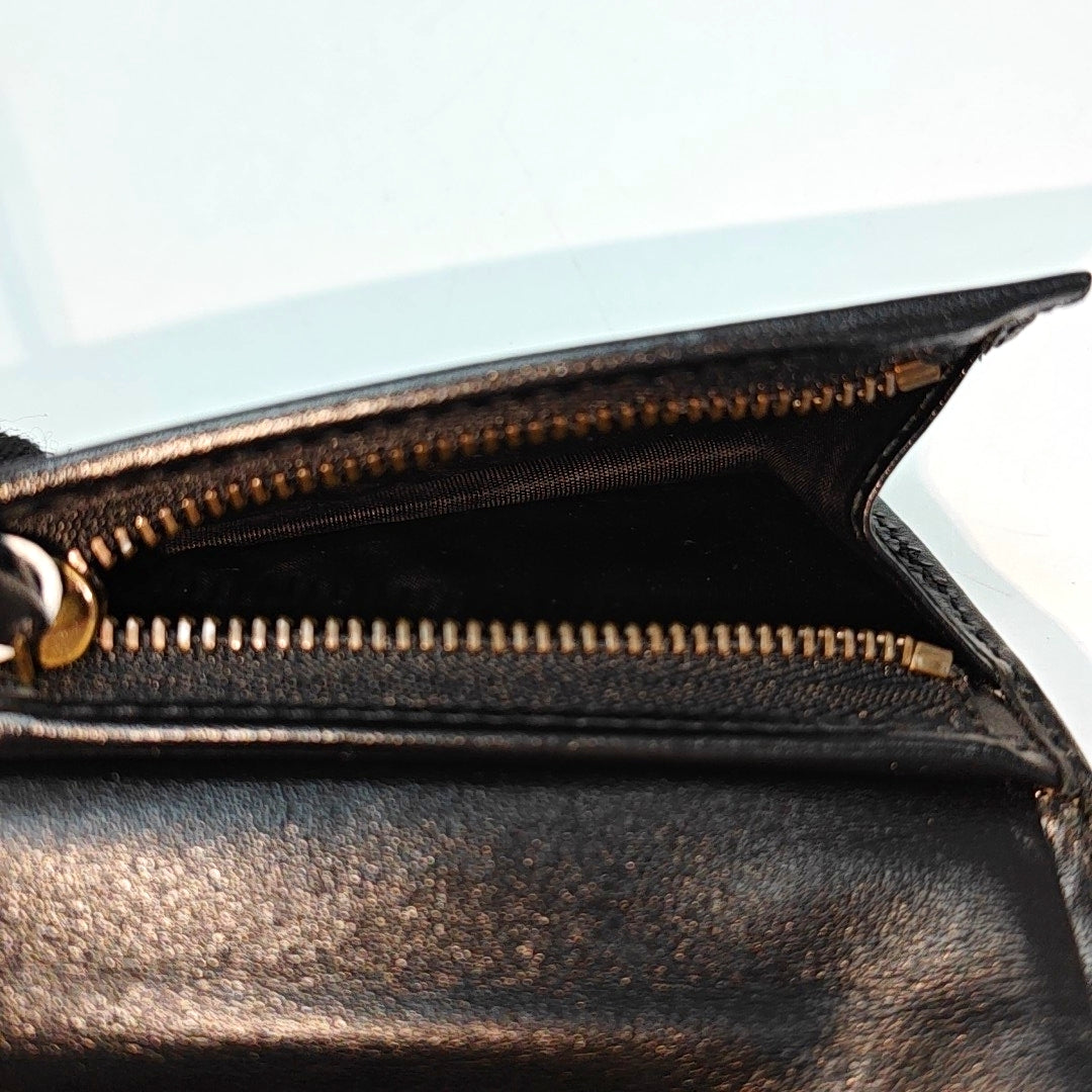 GG Marmont Mini Quilted Calfskin Black Wallet