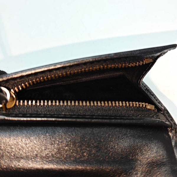 GG Marmont Mini Quilted Calfskin Black Wallet