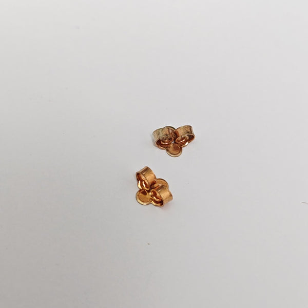 Metal Rose Gold Stud Earrings