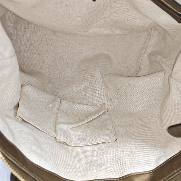 Monogram Canvas Tote Bag Beige