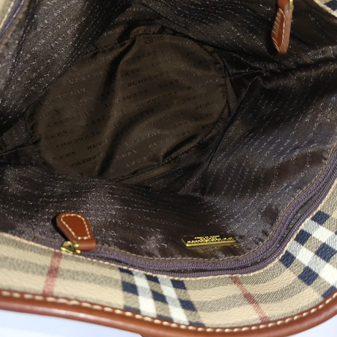 Coated Canvas Bucket Bag Beige