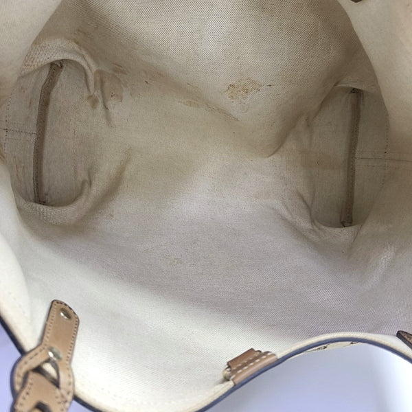 Monogram Canvas Tote Bag Brown