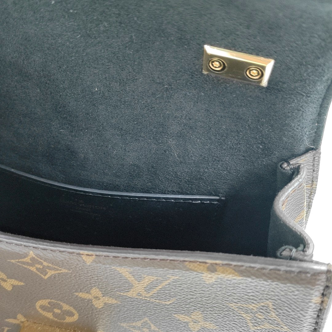 Monogram Coated Canvas Crossbody Bag Super Mini Brown