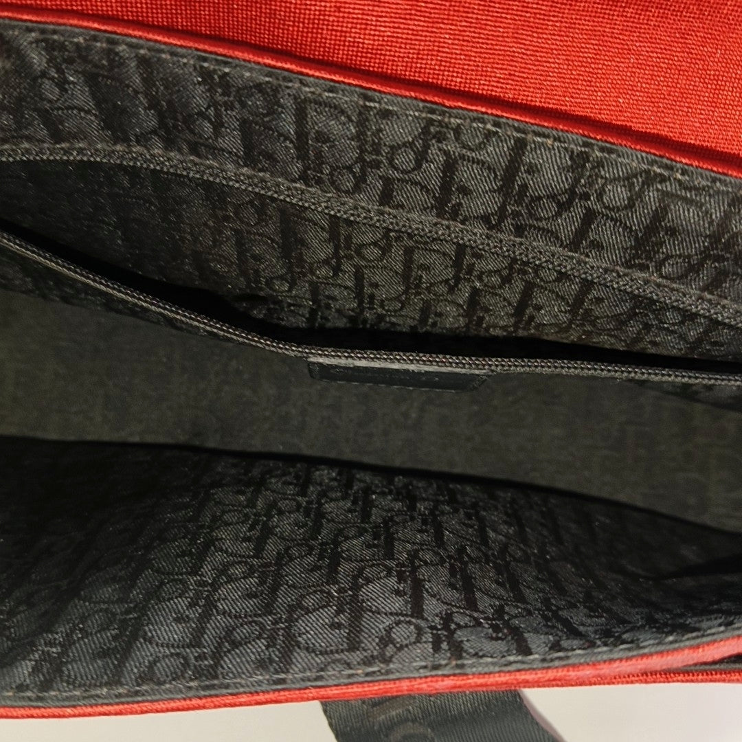 Fabric Shoulder Bag Red