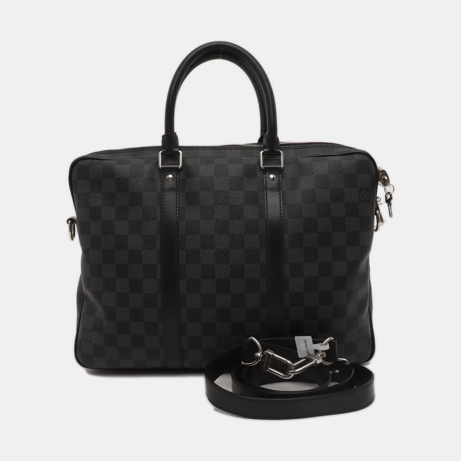PORTE-DOCUMENTS PM Damier Graphite Coated Canvas Black