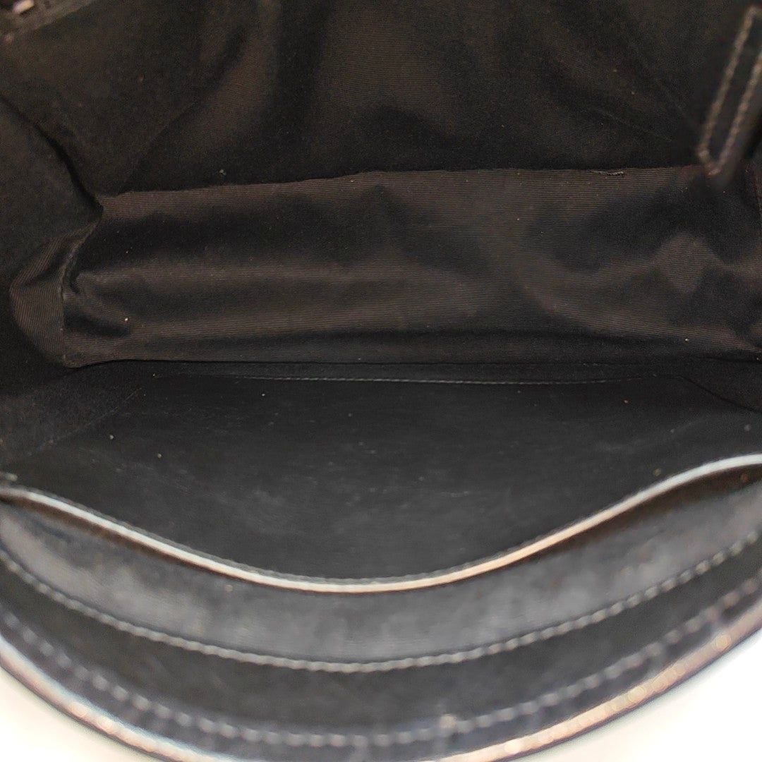 NIKI Medium Chevron Calfskin Black