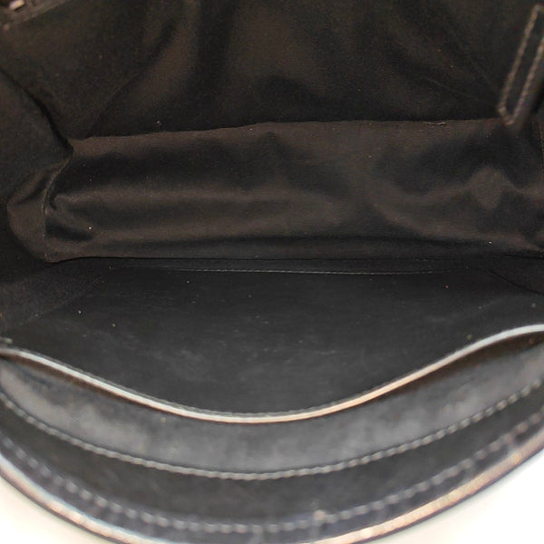 NIKI Medium Chevron Calfskin Black
