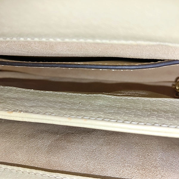 Ophidia Small Monogram Coated Canvas Beige