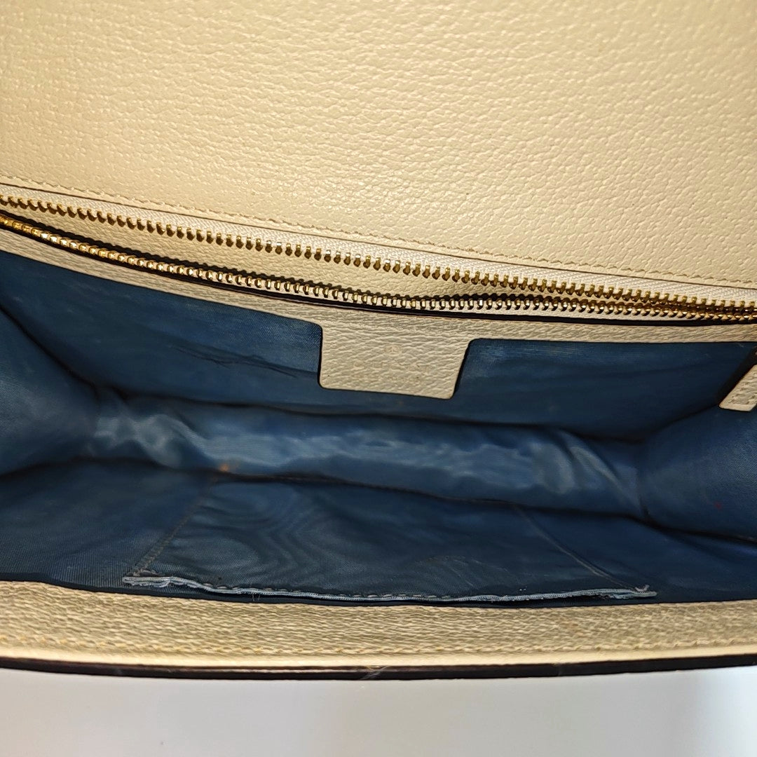 Calfskin Shoulder Bag Small White
