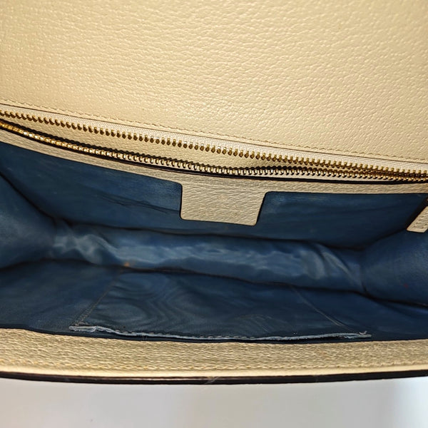 Calfskin Shoulder Bag Small White