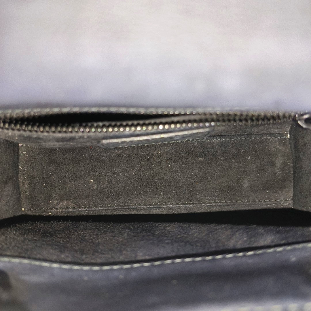 Lady Dior Mini Cannage Calfskin Black