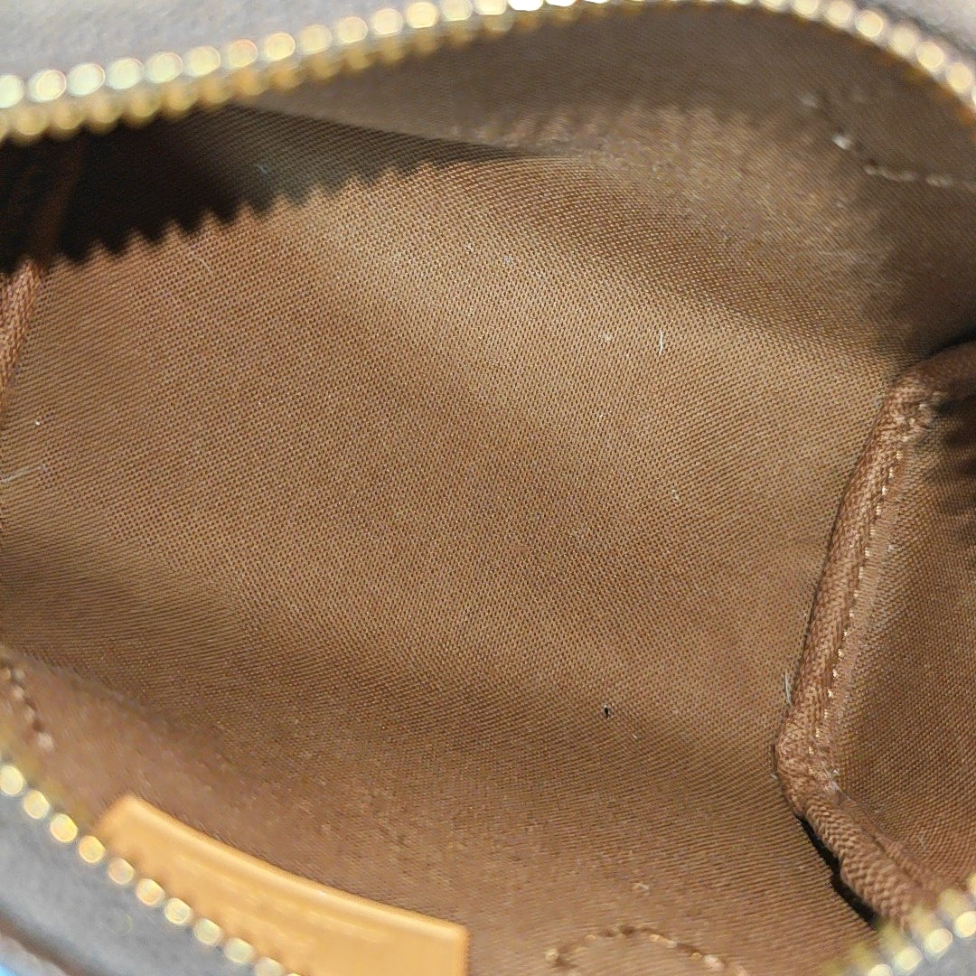 SPEEDY Nano Monogram Coated Canvas Brown