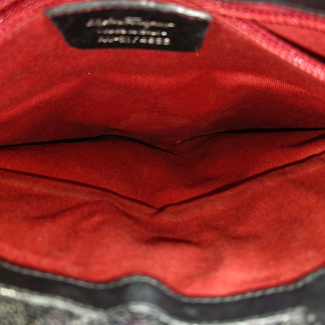 Calfskin Shoulder Bag Black