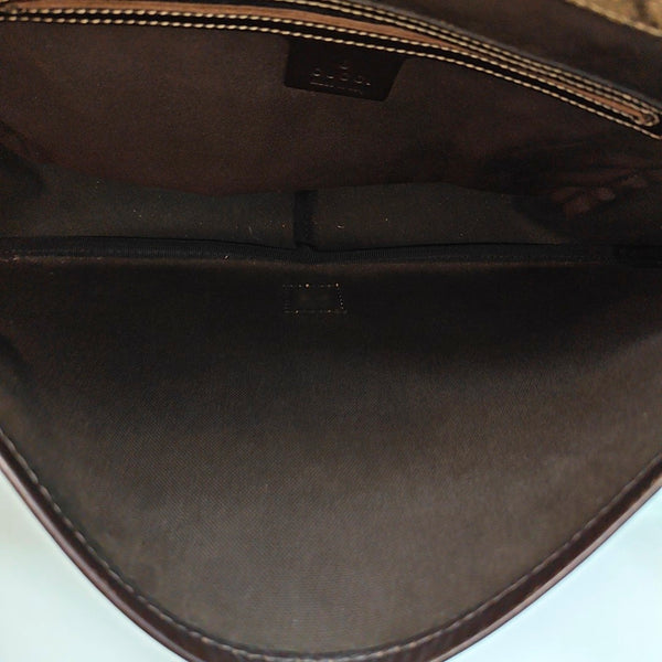 Monogram Coated Canvas Crossbody Bag Beige