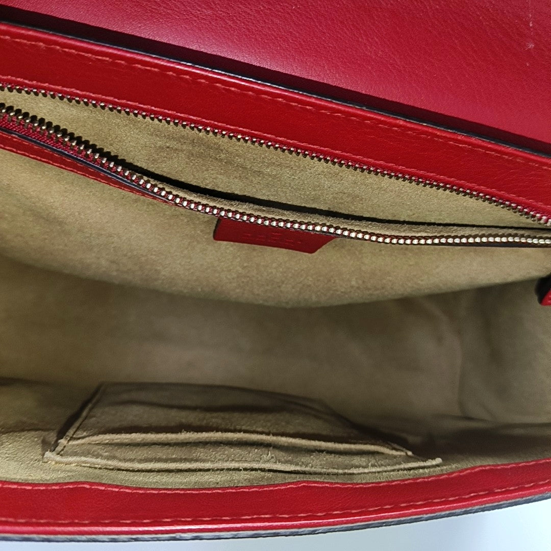 Authenticated pre-owned  Padlock Medium Monogram Coated Canvas Black - Shoulder Bag at Looply