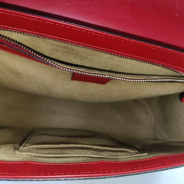 Authenticated pre-owned  Padlock Medium Monogram Coated Canvas Black - Shoulder Bag at Looply