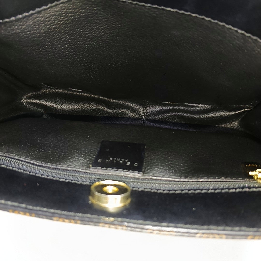 MACADAM TOP HANDLE COSMETIC BAGS Coated Canvas Black