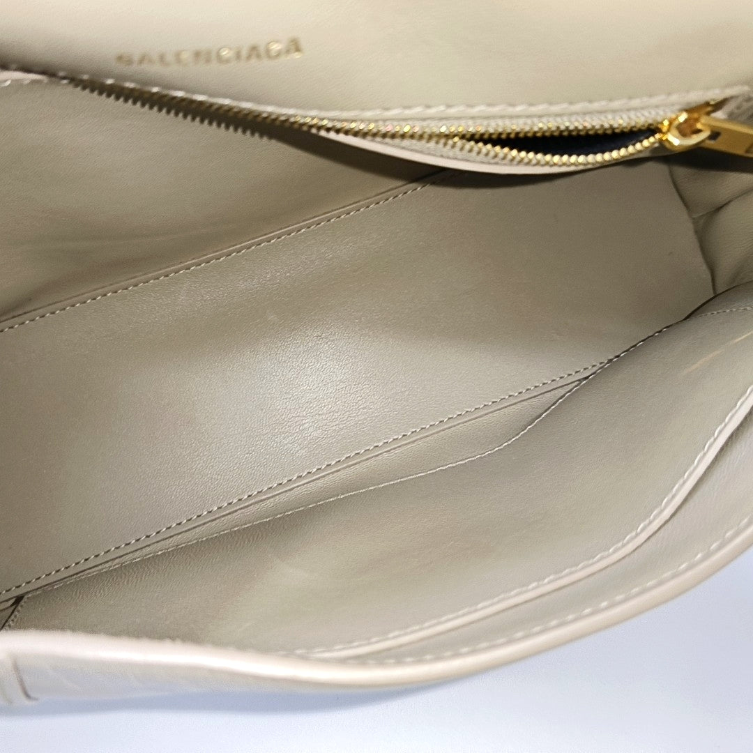 Downtown Small Calfskin Beige