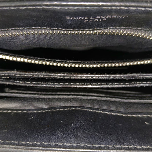 Authenticated pre-owned  LOULOU Extra Small Chevron, Quilted Calfskin Black - Shoulder Bag at Looply